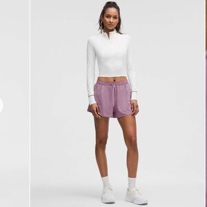 Lululemon Pace Rival 3” Hugh Waisted Shorts in Lavender Lux